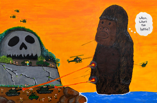Archival Art Print of "King Kong is a Sucker for the Ladies" by Jeremy Long