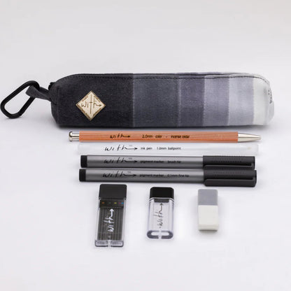Grayscale Colored Pencil Drawing Set by With