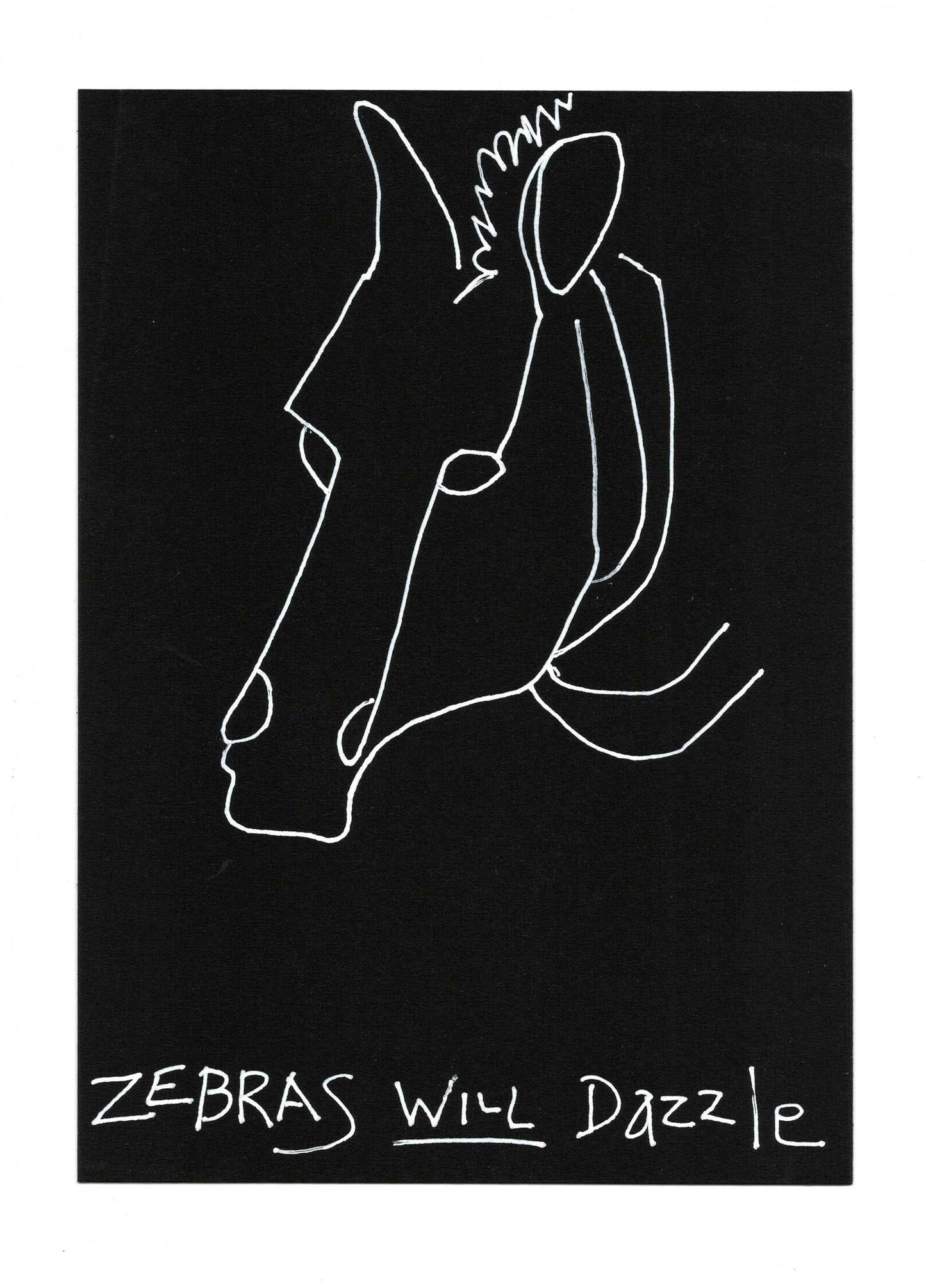 ★ 09 • "Zebra WILL Dazzle" by René Shoemaker