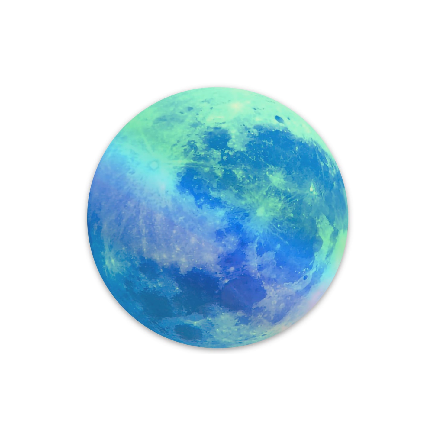 Holographic Blue Moon Sticker by Christina Littleton