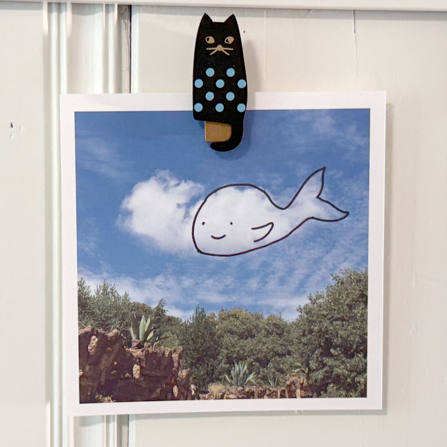 Howdy Cloudy Art Print by Missy Kulik