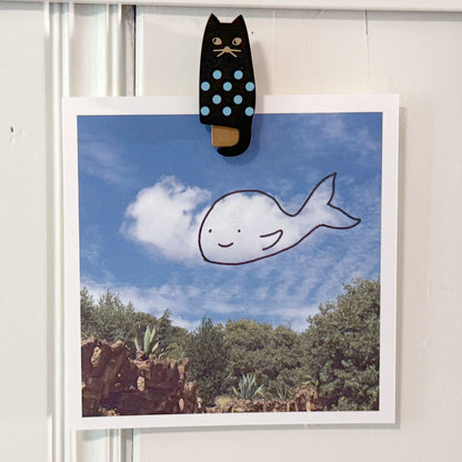 Howdy Cloudy Art Print by Missy Kulik