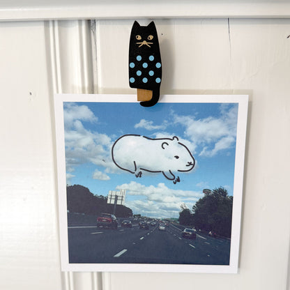 Howdy Cloudy Art Print by Missy Kulik