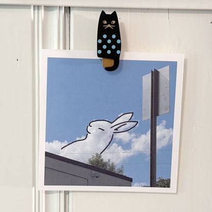 Howdy Cloudy Art Print by Missy Kulik