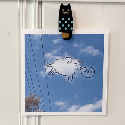 Howdy Cloudy Art Print by Missy Kulik