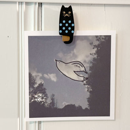 Howdy Cloudy Art Print by Missy Kulik