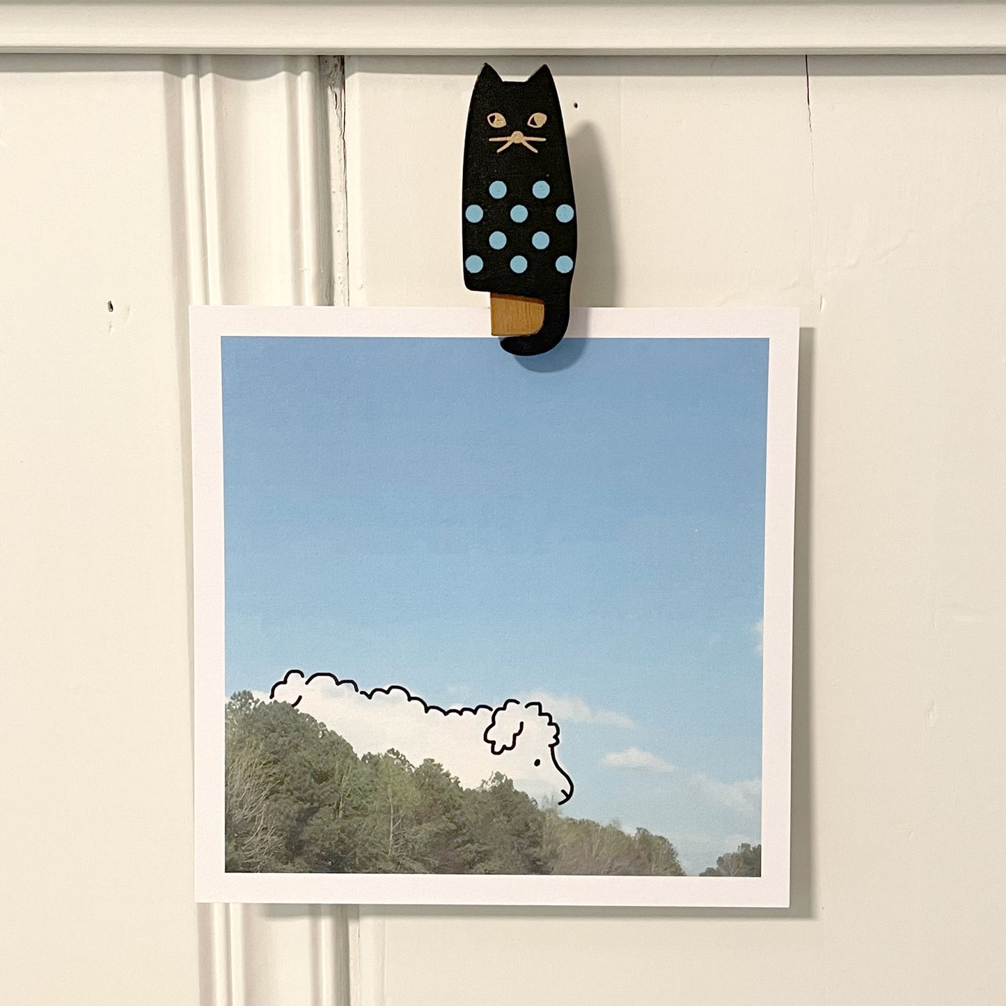 Howdy Cloudy Art Print by Missy Kulik