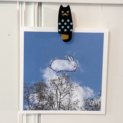 Howdy Cloudy Art Print by Missy Kulik