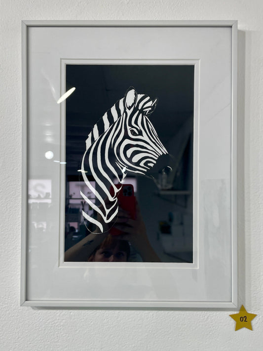 ★ 02 • “Zebra” Framed Print by Anna Doughty