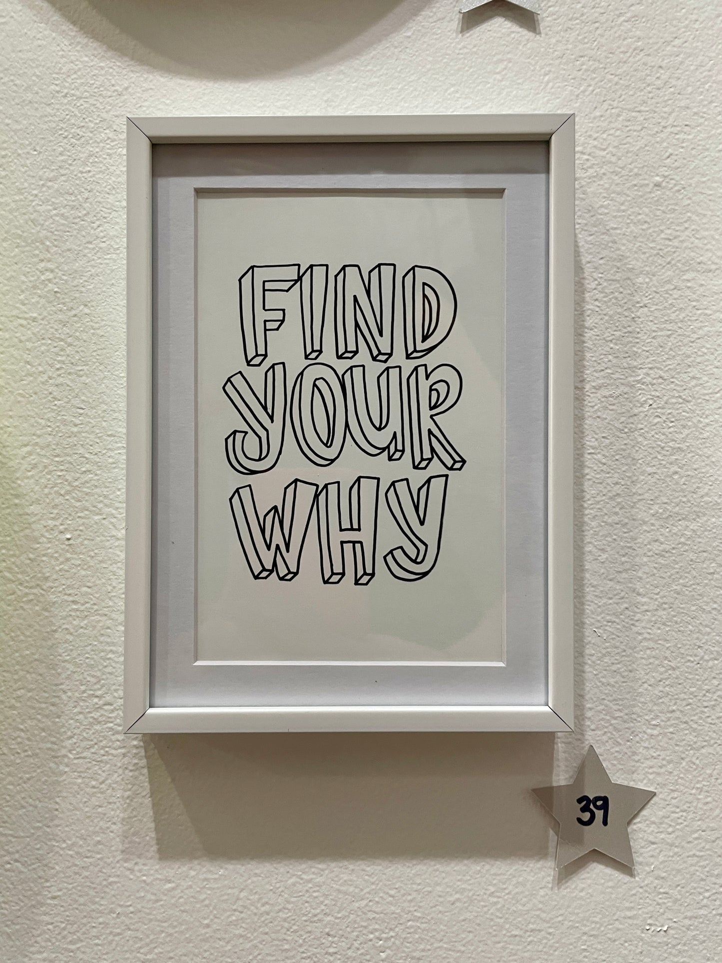 ★ 39 • “Find Your Why” Framed Print by Christina Littleton