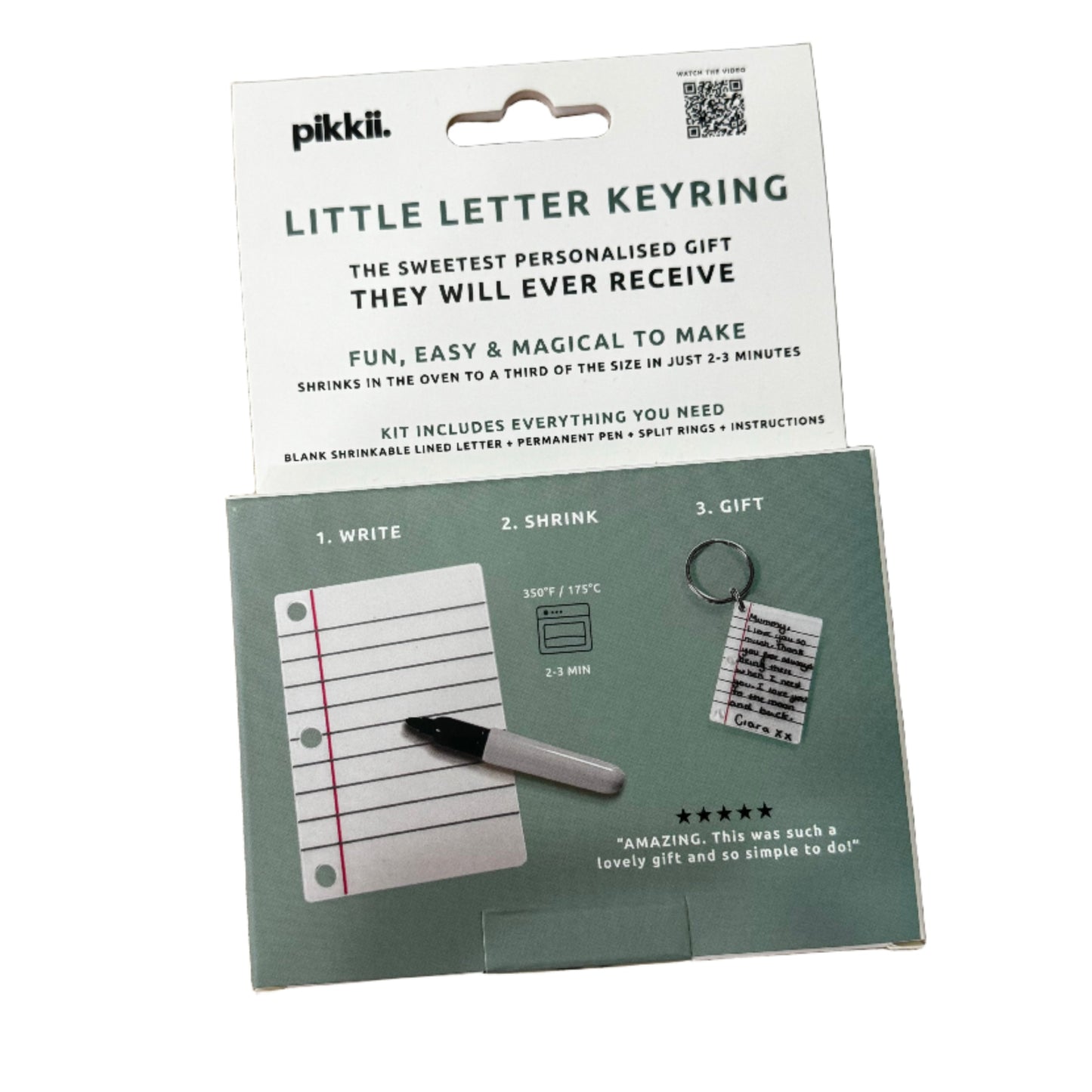 Kit de llaveros retráctiles con letras pequeñas de Pikkii