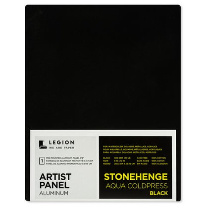 Stonehenge Black Aqua Coldpress Aluminum Panel