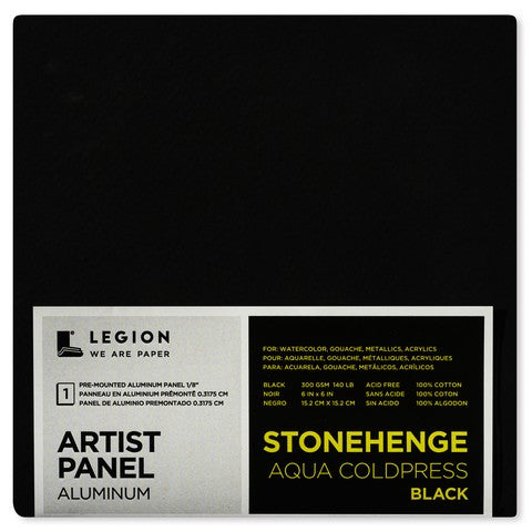 Stonehenge Black Aqua Coldpress Aluminum Panel