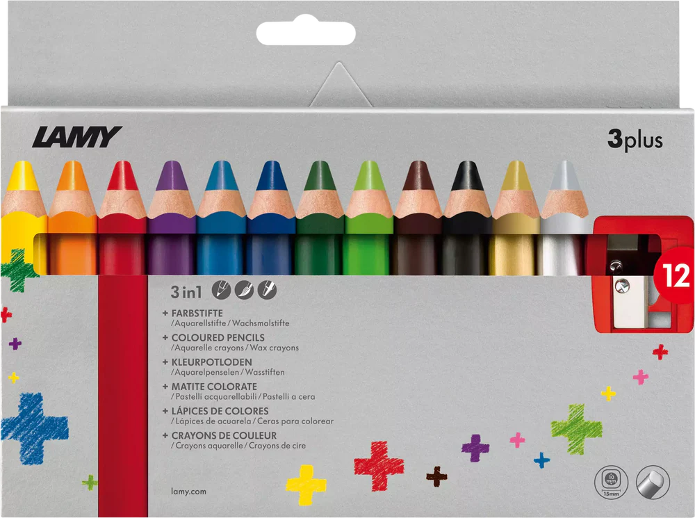 LAMY 3plus Colored Pencils 12/pk