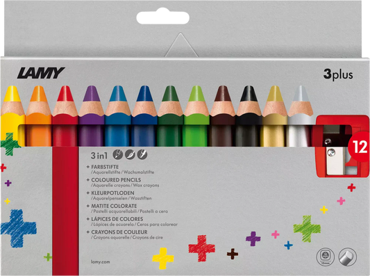 LAMY 3plus Colored Pencils 12/pk