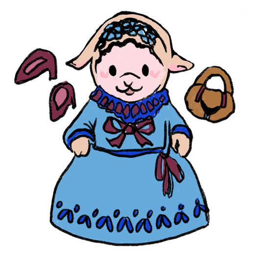 "Calico Lamb" Sticker by Olive Roberts