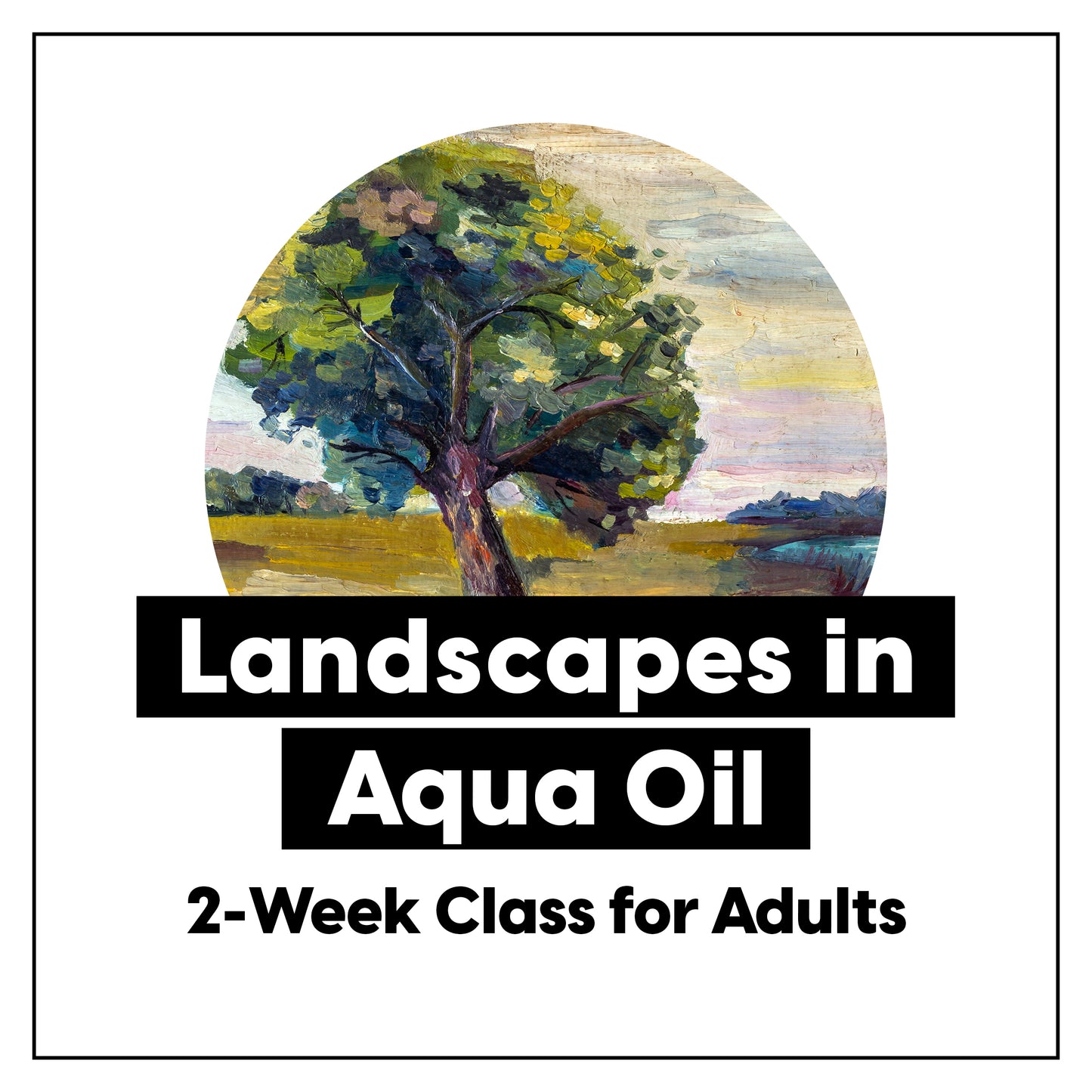 Paisaje en acrílico • Clase de pintura de 3 semanas