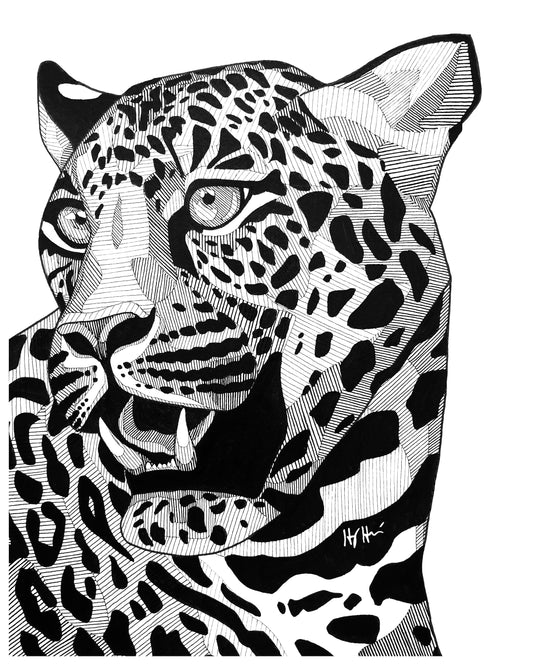 "Leopard" Print by Holly Hutchinson