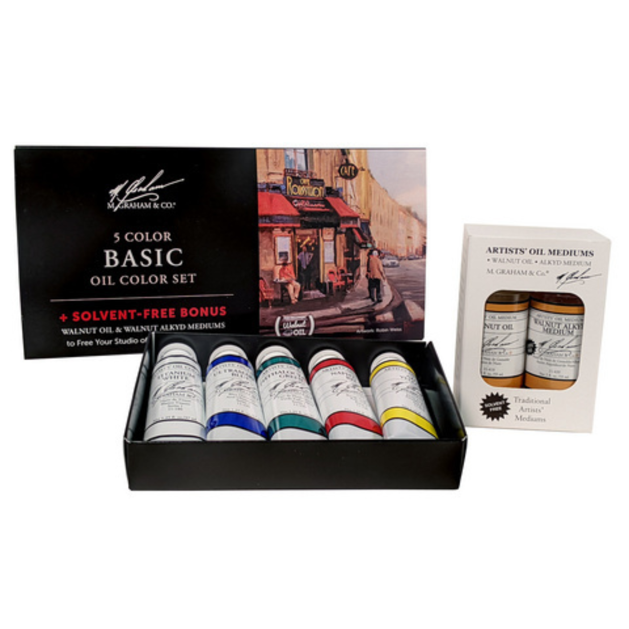 Graham Dye Rapper M. Graham Oil Color Set of 5 – K. A. Artist Shop