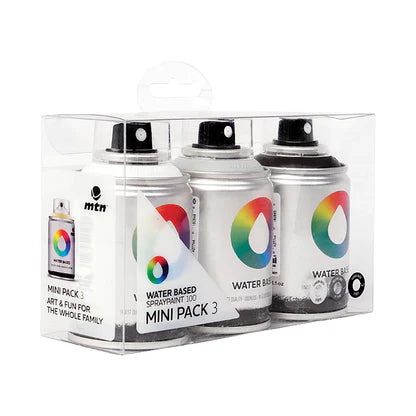 Montana Water Based Spray Paint - Mini 3 Pack