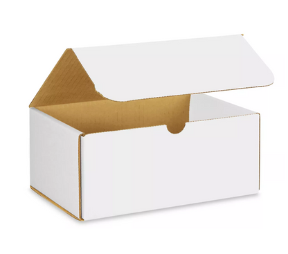 White Cardboard Shipping Boxes - Small / Medium