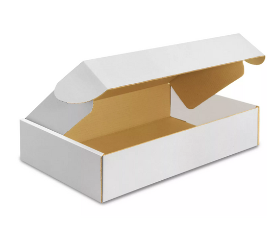 White Cardboard Shipping Boxes - Medium / Large