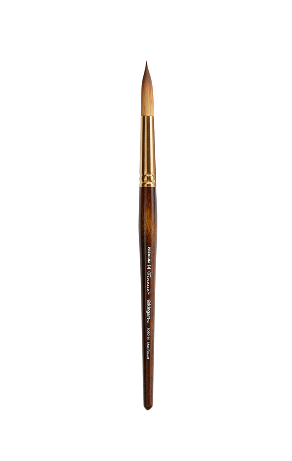 SPECIAL ORDER ITEM: KINGART® Finesse™ Watercolor Artist Brushes, Synthetic Kolinsky Sable Blend