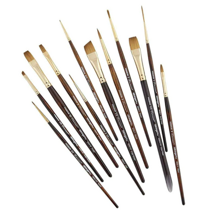 SPECIAL ORDER ITEM: KINGART® Finesse™ Watercolor Artist Brushes, Synthetic Kolinsky Sable Blend