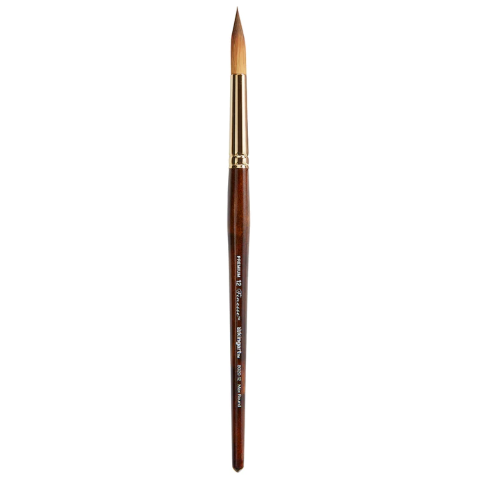 SPECIAL ORDER ITEM: KINGART® Finesse™ Watercolor Artist Brushes, Synthetic Kolinsky Sable Blend