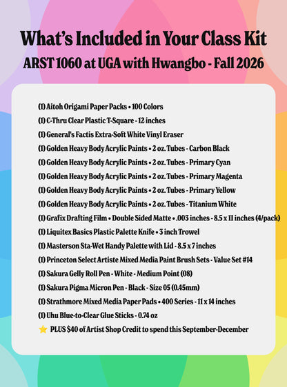 Class Kit for UGA - ARST 1060 with Hwangbo • Fall 2026