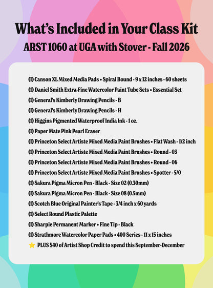 Kit #18 • Kit de classe pour UGA - ARST 1060 avec Best • Automne 2023
