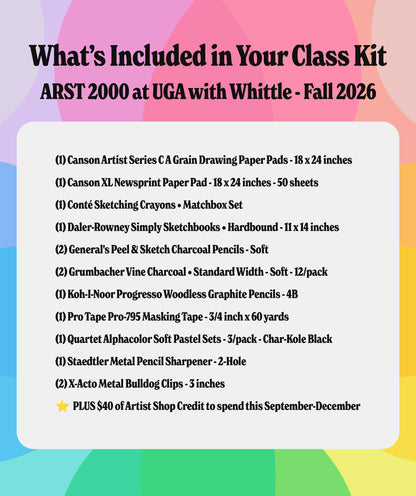 Kit #09 • Class Kit for UGA - ARST 2000 with Whittle • Fall 2026