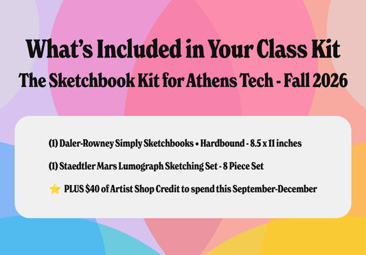 Kit #02 • Class Kit for Athens Tech - The Sketchbook Kit for INDS 1100 / 1115 / 1150 with Ware / Winters • Fall 2026