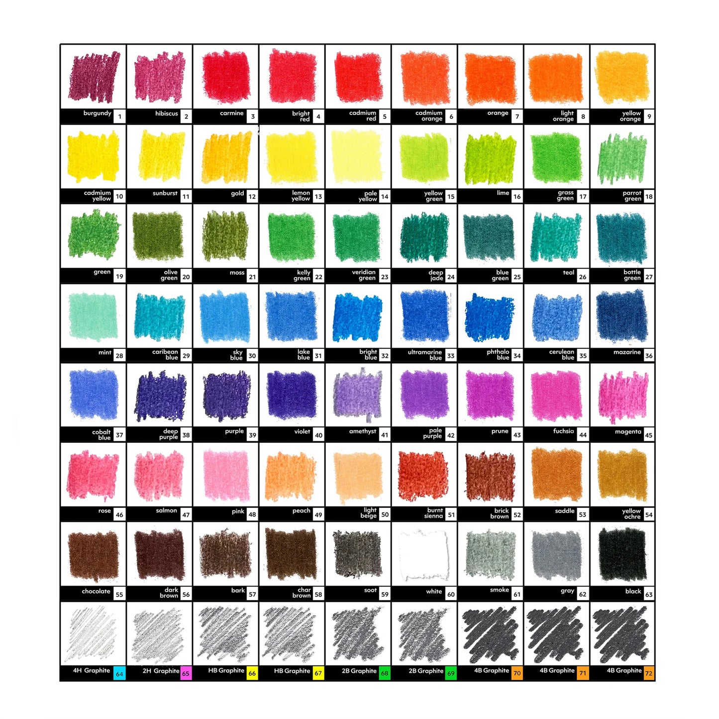 PRE-ORDER: 72 Lead Deluxe Colored Pencil Drawing Set by With
