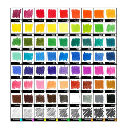 PRE-ORDER: 72 Lead Deluxe Colored Pencil Drawing Set by With