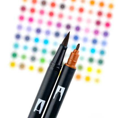 Dual Brush Pen Art Markers, Coffee Break, 6-Pack