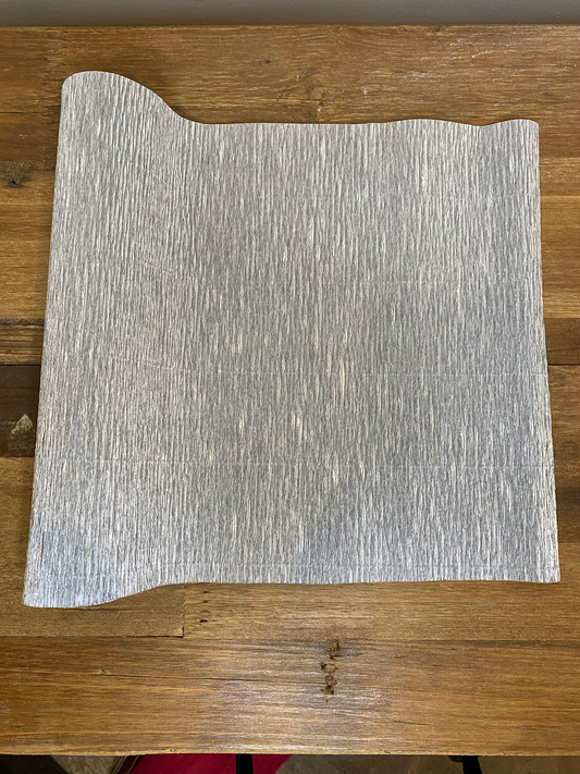 Silver Heavy German Florist Crepe