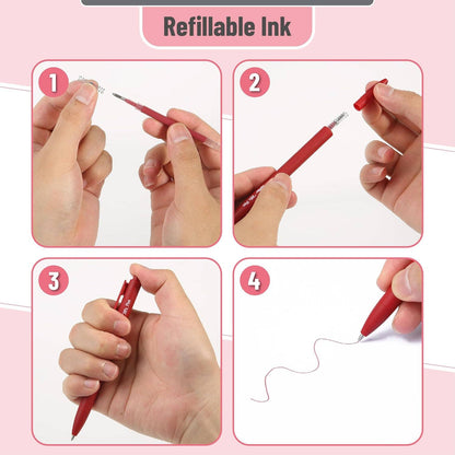 Mr. Pen 12-Pack Retractable Gel Pens with Colored Ink