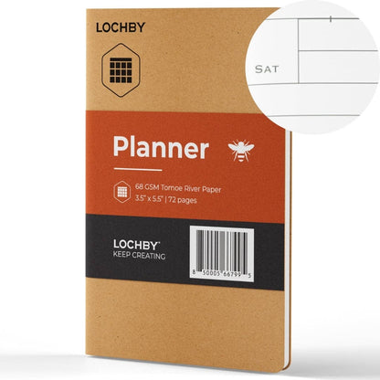 Pocket-Size Notebook with Tomoe River Paper by LOCHBY • Planner Pages (6-Month)