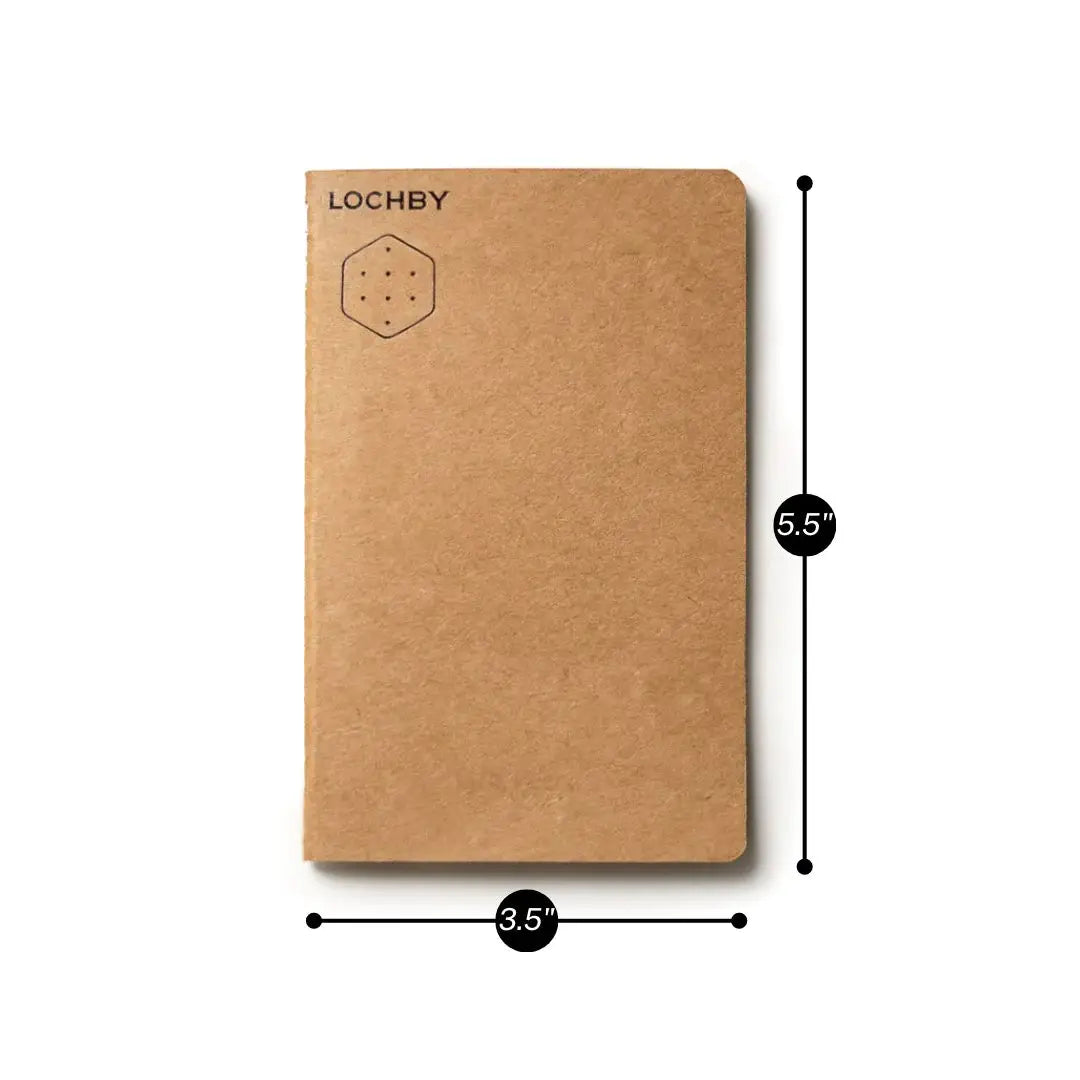 Tomoe River Notebooks by LOCHBY • Pocket Journal Size, 3.5 x 5.5 inches