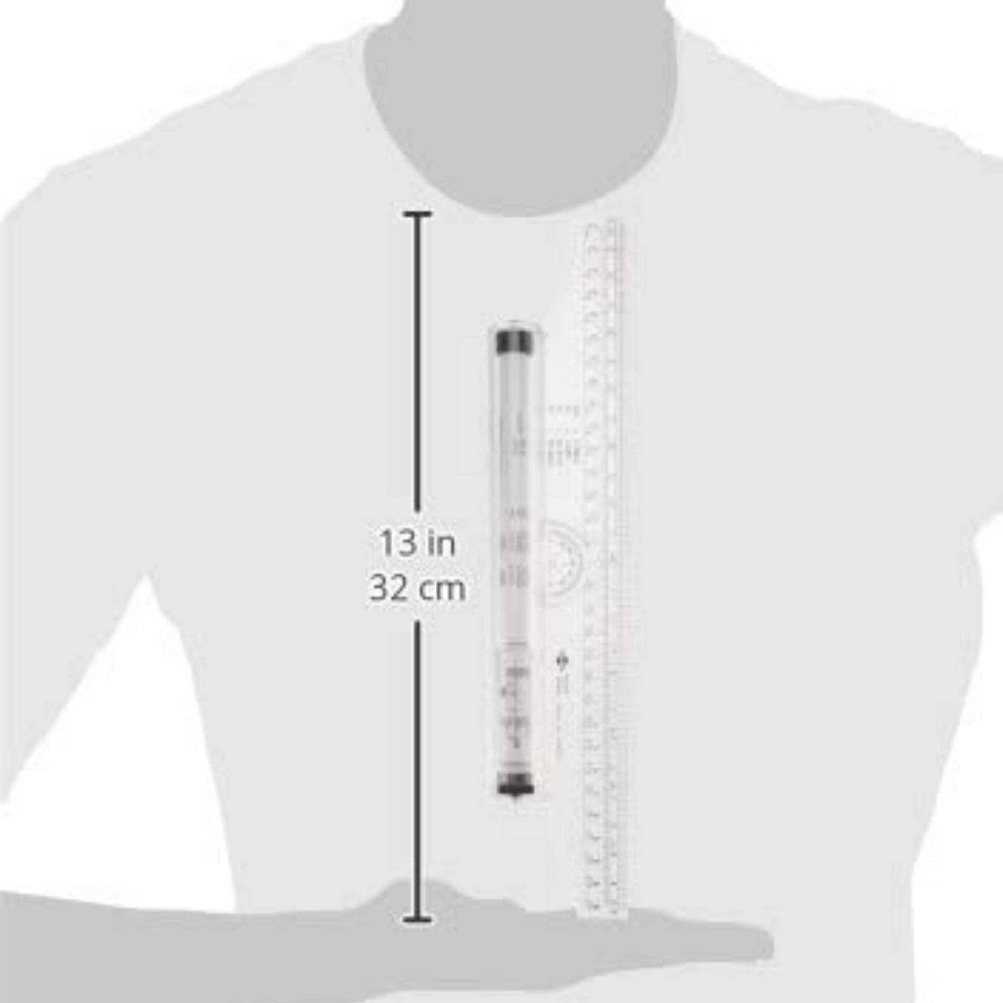 Alvin Rolling Ruler - 12 inch