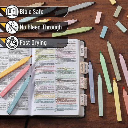 Mr. Pen Aesthetic Highlighters - 20 Chisel Tip Set