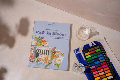 Watercolor Workbook: Café in Bloom