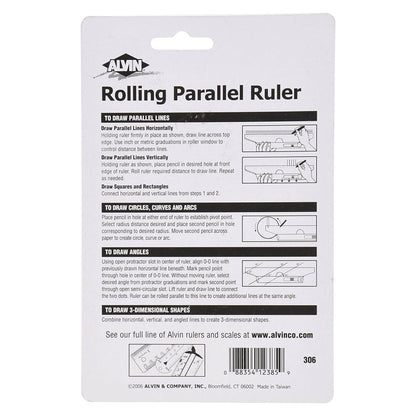 Alvin Rolling Ruler - 12 inch