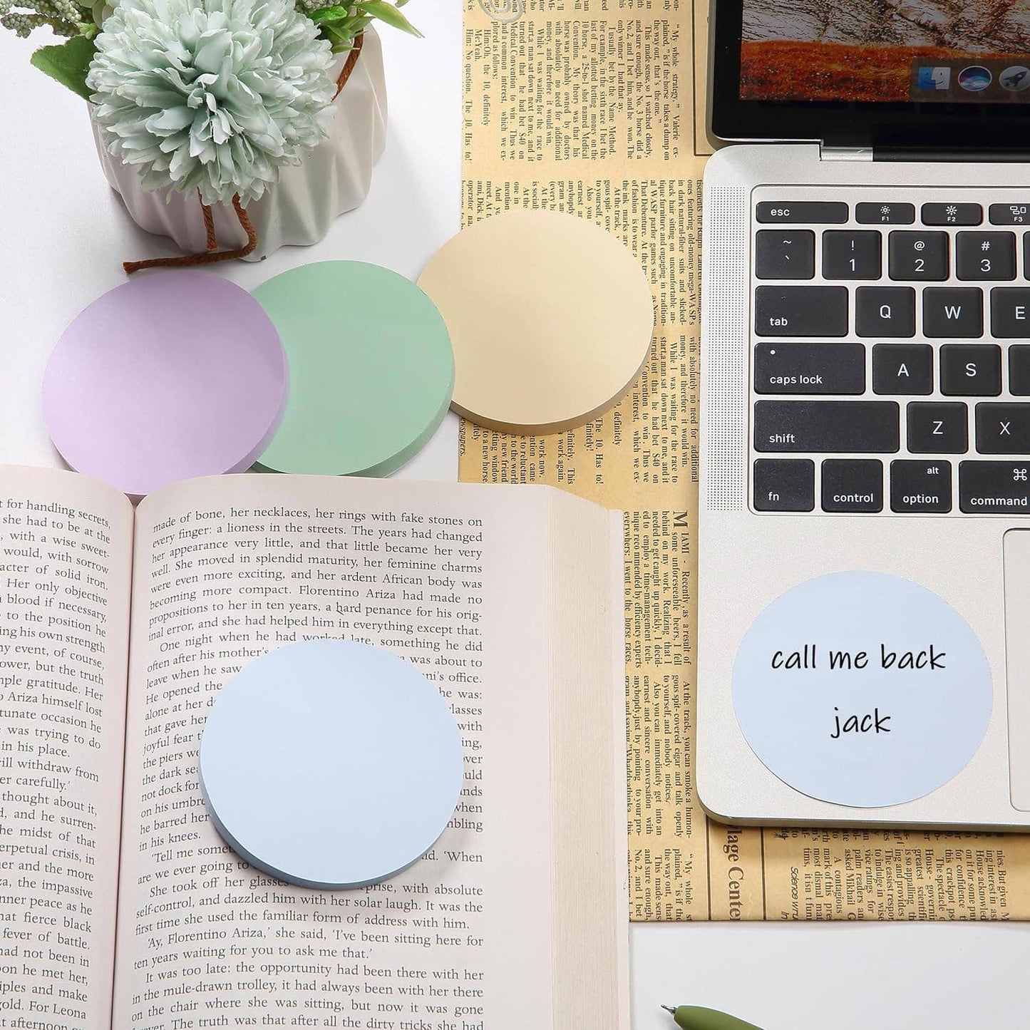 Mr. Pen Colorful Round Sticky Notes - 12 Pads