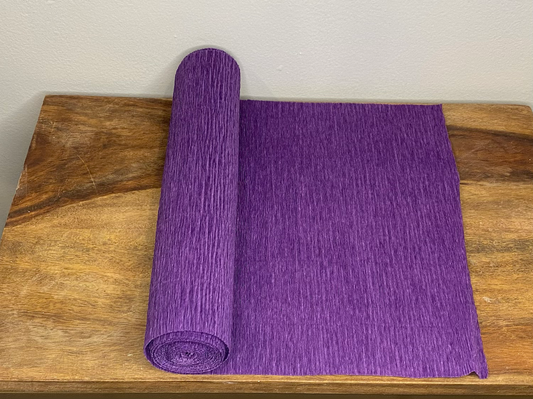 Dark Purple Heavy Florist Crepe