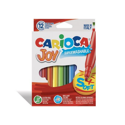 Carioca Joy Paperboard Wallet, Lot de 100 feutres colorés pour enfants avec pointe fine, parfaits pour dessiner et colorier, super lavable, couleurs assorties Carioca Joy Paperboard Wallet, Lot de 100 feutres colorés pour enfants avec pointe fine, parfaits pour dessiner et colorier, super lavable, couleurs assorties