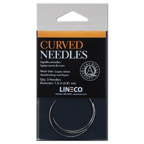 Lineco Curved Sewing Needles - 3/pk.