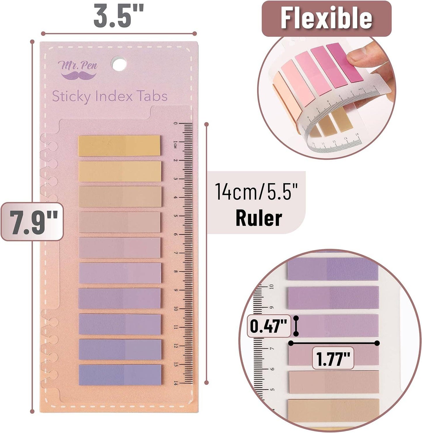 Mr. Pen Sticky Tabs - 3200 Pieces