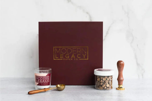 Leaf Sprig Wax Seal Stamp Kit by Modern Legacy